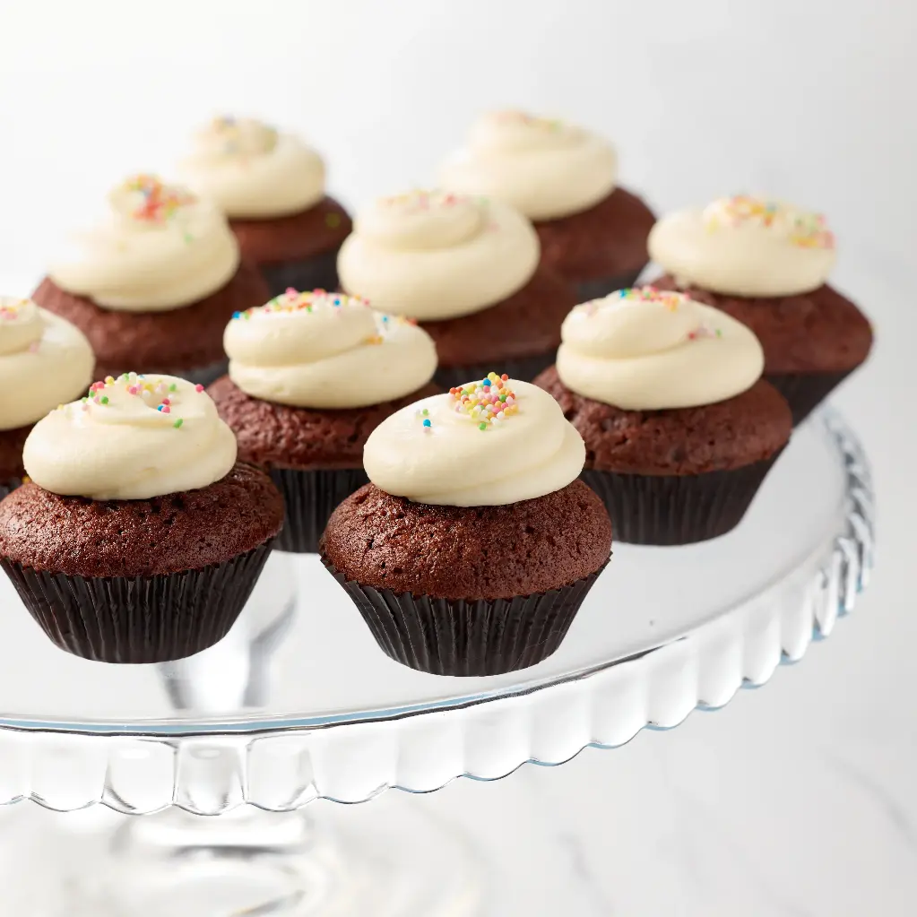 10 Red Velvet Mini Cupcakes