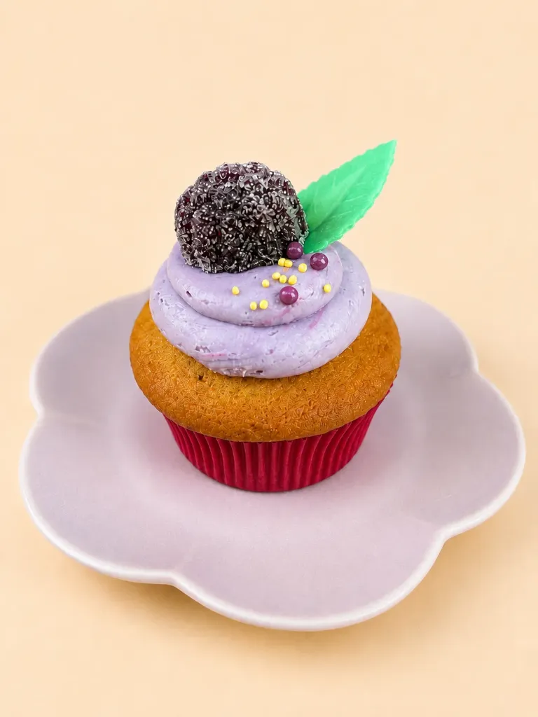 Cupcake Mûre-Violette
