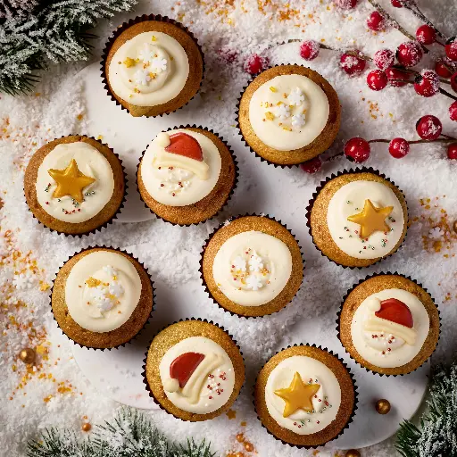 10 Minis Cupcakes Noël