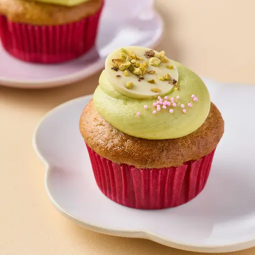 Cupcake Pistache Chocolat Blanc